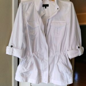 Talbots White Cotton Jacket XL